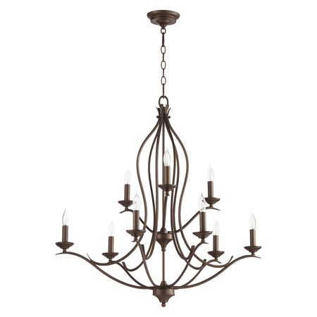 Quorum Fall Flora 9Lt Cand Oiled Bronze 613-9-86